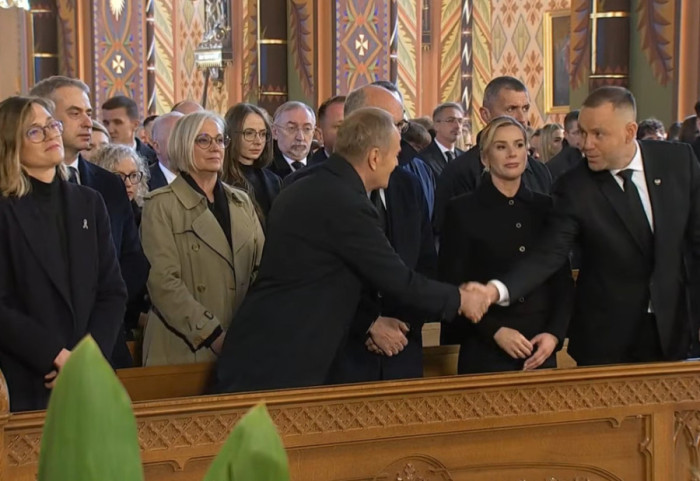 Pogrzeb Łukasza Litewki. Wyjątkowy gest pomiędzy prezydentem i premierem