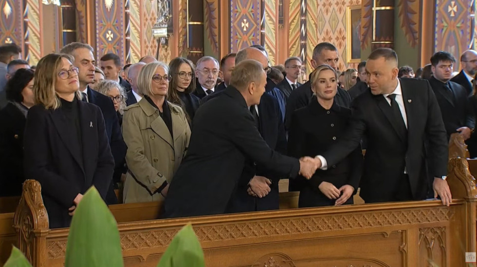 Pogrzeb Łukasza Litewki. Wyjątkowy gest pomiędzy prezydentem i premierem