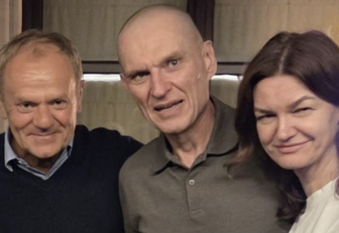 Uwolniony Poczobut spotkał się z Donaldem Tuskiem