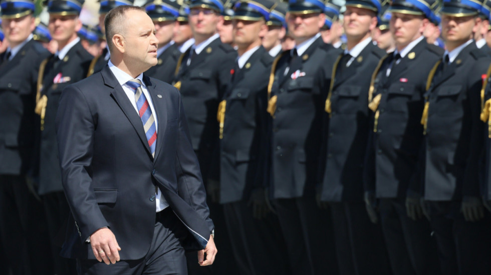 Prezydent Karol Nawrocki wręczył awanse generalskie oficerom PSP podczas Dnia Strażaka [GALERIA]