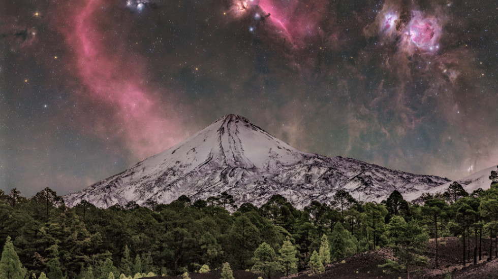 Polak autorem zdjęcia dnia NASA. Sfotografował Oriona nad wulkanem na Teneryfie